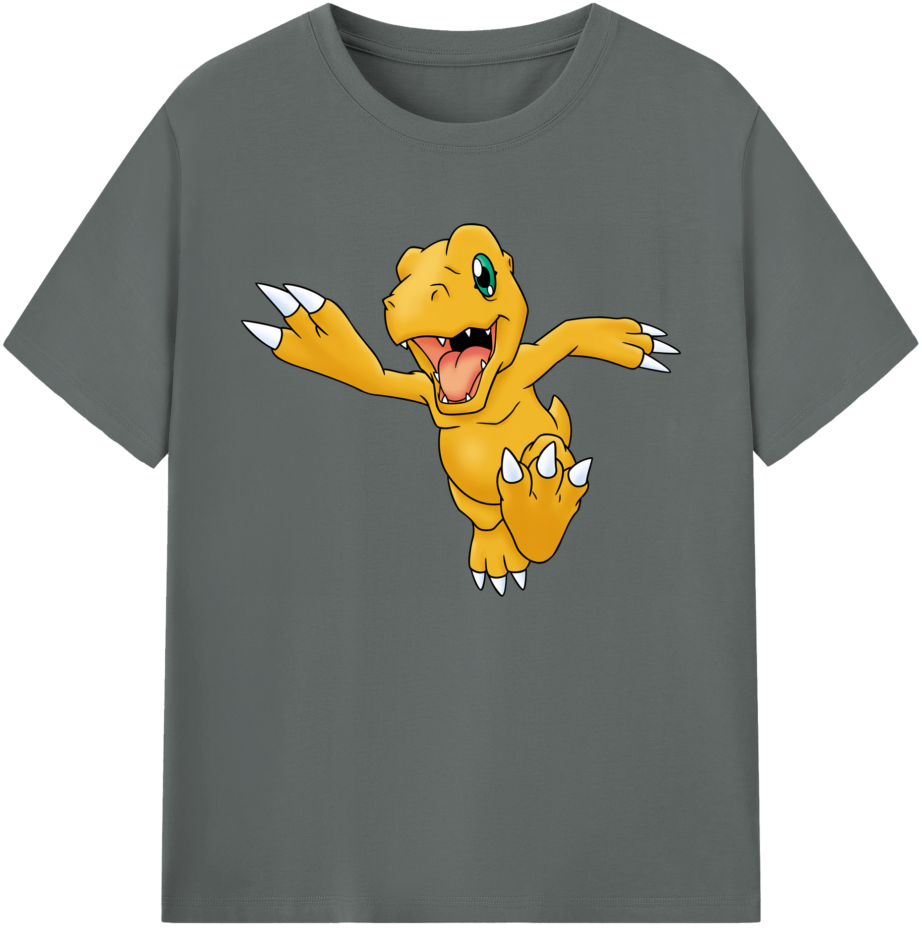 （画像用） Digimon デジタルモンスター/デジモン 綿100％ メンズ半袖Tシャツ｜肌触りやわらか＆通気性